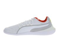 PUMA X Scuderia Ferrari Sf Evo Cat Herren Sneaker mit Ferrari-Logo Echtleder-Schuhe Motorsport 306009 03 Weiß