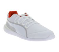 PUMA X Scuderia Ferrari Sf Evo Cat Herren Sneaker mit Ferrari-Logo Echtleder-Schuhe Motorsport 306009 03 Weiß