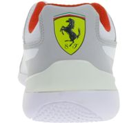 PUMA X Scuderia Ferrari Sf Evo Cat Herren Sneaker mit Ferrari-Logo Echtleder-Schuhe Motorsport 306009 03 Weiß