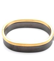 Set di bracciali rigidi bicolore da donna Calvin Klein, bracciale in acciaio inossidabile, gioielli KJ06JD2101, grigio scuro/nero