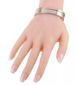 Conjunto de brazalete bicolor de Calvin Klein para mujer, pulsera de acero inoxidable, joyería KJ06PD2002, plata/oro rosa