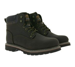 Bottes homme DOCKERS avec doublure chaude, bottes d'hiver, chaussures en cuir véritable déperlant marron 23DA104-400320