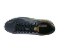 s.Oliver Men's Low Top Sneakers with Embossed Logo, Genuine Leather Shoes 5-13604-43 805 Dark Blue