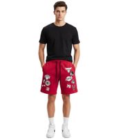 Hollister X NBA Sweat Shorts with Team Logo Prints, Cotton, Size 328-278, Various Models: Brooklyn Nets (Beige), Milwaukee Bucks (Taupe), or NBA Team Logos (Red)