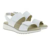 CAPRICE Women's Nappa Leather Sandals with CAP Memotion Technology Summer Shoes 9-28708-44 102 White