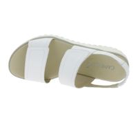 CAPRICE Women's Nappa Leather Sandals with CAP Memotion Technology Summer Shoes 9-28708-44 102 White