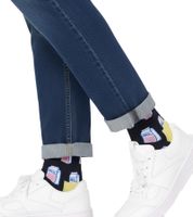 Calcetines Happy Socks Milk para hombre con estampado integral de leche, calcetines de algodón, calcetines para uso diario 01-9300 Negro/Multicolor
