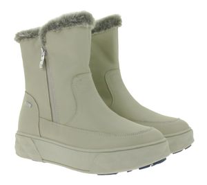 Bottines femme CAPRICE tendance avec technologie CAP BlueGrip, doublure fourrure, beige 9-26402-43 402