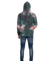 Hollister X Social Tourist Herren Hoodie mit Kapuze Baumwoll-Pullover Oversized 365-352-000 in Weiß/Schwarz oder im Batik-Look Grün/Rosa