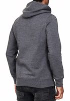 Pull à capuche tendance pour homme avec fermeture éclair latérale, modèle 7006 anthracite chiné