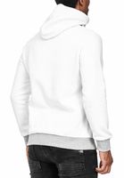 Sweat à capuche pour homme au style moderne et tendance, Hoodie Sweater 9325 Blanc