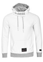 Sweat à capuche pour homme au style moderne et tendance, Hoodie Sweater 9325 Blanc