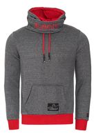 Markanter Kapuzen-Pullover für Herren mit modernem Schnitt Hoodie Sweater 9325 Anthrazit