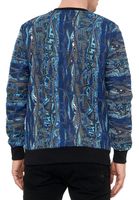 Cooles Sweatshirt für Herren im coolen New York-Style Pullover Sweater 19132 Blau