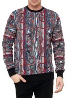 Cooles Sweatshirt für Herren im coolen New York-Style Pullover Sweater 19132 Indigo-Blau