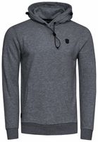 Sportlicher Hoodie für Herren mit cooler Kapuze Sweater Kapuzen-Pullover 19140 Anthrazit