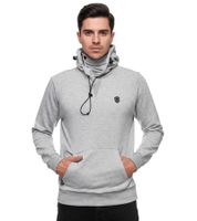 Sudadera deportiva con capucha para hombre, estilo suéter, jersey con capucha 19140 Gris