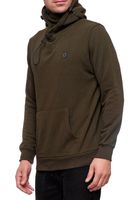 Sportlicher Hoodie für Herren mit cooler Kapuze Sweater Kapuzen-Pullover 19140 Khaki