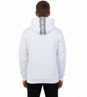Trendiger Kapuzen-Sweater für Herren Hoodie mit stylischer Ärmeltasche Pullover 19151 Weiß