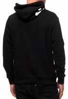 Cooler Kapuzen-Sweater für Herren Hoodie mit lässiger Kängurutasche Pullover Sweatshirt 19152 Schwarz
