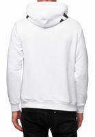 Cooler Kapuzen-Sweater für Herren Hoodie mit lässiger Kängurutasche Pullover Sweatshirt 19152 Weiß