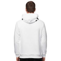 Cooler Kapuzen-Sweater für Herren Hoodie mit lässiger Kängurutasche Pullover Sweatshirt 19152 Weiß