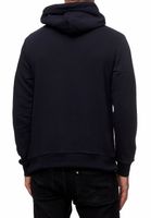 Kuscheliger Hoodie für Herren mit coolem Front-Detail Kapuzen-Pullover Sweater 19153 Marine-Blau