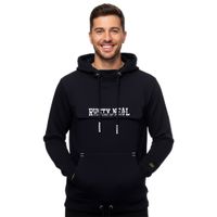 Kuscheliger Hoodie für Herren mit coolem Front-Detail Kapuzen-Pullover Sweater 19153 Marine-Blau