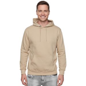 Bequemer Kapuzen-Pullover für Herren in Regular Fit-Passform Hoodie Sweater 19161 Beige