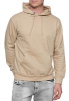 Bequemer Kapuzen-Pullover für Herren in Regular Fit-Passform Hoodie Sweater 19161 Beige