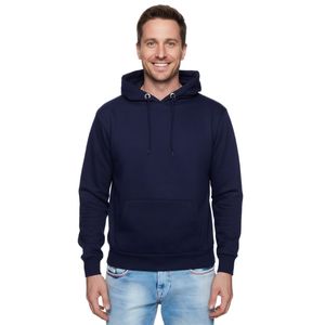 Bequemer Kapuzen-Pullover für Herren in Regular Fit-Passform Hoodie Sweater 19161 Blau
