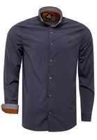 Trendiges Button-Down-Hemd für Herren Freizeit-Shirt Langarm-Hemd 80 Anthrazit