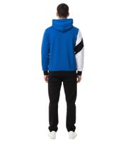 Sportlicher Hoodie für Herren im Color-Blocking-Style Kapuzen-Pullover Sweater 4727 Navy/Weiß/Schwarz