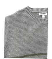 Elegante maglione a righe da uomo ESPRIT, girocollo, pullover in cotone, disponibile nei colori grigio/grigio scuro, beige/bordeaux o grigio/verde