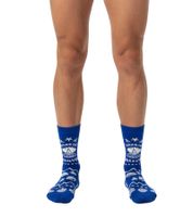 1 Pair of Happy Socks Smooth Sail Men's Socks with Nautical All-Over Print, Cotton Socks, Everyday Socks, P002595 Blue/White