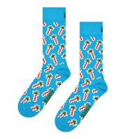 1 Pair of Happy Socks Tennis Ball Socks, Men's Socks with All-Over Tennis Ball Print, Cotton Socks, Everyday Socks, P002587 Green/Yellow/Black