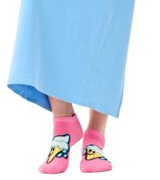 Lot de 2 paires de chaussettes Happy Socks Ice & Lazy Day pour femme, imprimées glaces et plage, basses, idéales au quotidien (P002633), blanc/rose/multicolore