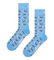1 Paar Happy Socks Seagulls Sock Unisex Socken mit Allover Möwen-Print Baumwoll-Socken Alltags-Strümpfe P003619 Blau/Bunt