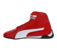 Auffällige PUMA X Scuderia Ferrari Race R-Cat Damen oder Herren Mid-Top Sneaker vom Motorsport inspiriert sportliche Schnür-Schuhe 339938 01 Rot/Weiß