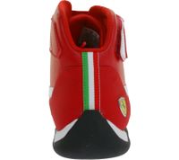 Auffällige PUMA X Scuderia Ferrari Race R-Cat Damen oder Herren Mid-Top Sneaker vom Motorsport inspiriert sportliche Schnür-Schuhe 339938 01 Rot/Weiß