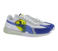 Bequeme PUMA X Scuderia Ferrari Speed Hybrid Low-Top Sneaker vom Motorsport inspiriert Sport-Schuhe 339847 01 Weiß/Blau