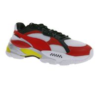 Sportliche PUMA X Scuderia Ferrari Cell Epsilon Damen oder Herren Sneaker mit Cell-Technologie Sport-Schuhe Motorsport-Inspiriert 306512 01 Weiß/Rot/Gelb