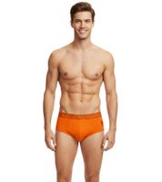 2-Pack U.S. POLO ASSN. Premium Men's Briefs, Sustainable Underwear, 180 g/m², 134 68263 53696 501 Orange/Grey Melange