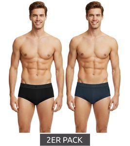 2-Pack U.S. POLO ASSN. Premium Men's Briefs, Sustainable Underwear, 180 g/m², 134 68263 53696 503, Dark Gray/Black