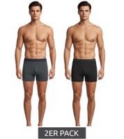 2-Pack U.S. POLO ASSN. Premium Men's Boxer Shorts, Sustainable Underwear, 180 g/m², 134 68262 53696 503, Dark Gray/Black