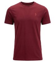 U.S. POLO ASSN. Premium Men's Basic T-Shirt, Sustainable Cotton Shirt, Everyday Shirt, 154 68261 53696 655, Wine Red