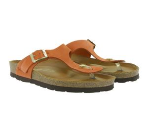 Sandales à entre-doigts ROHDE Alba pour femme, chaussures d'été modernes en cuir véritable, sandales de plage 5642 41 Orange