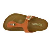 Sandales à entre-doigts ROHDE Alba pour femme, chaussures d'été modernes en cuir véritable, sandales de plage 5642 41 Orange