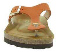 Sandales à entre-doigts ROHDE Alba pour femme, chaussures d'été modernes en cuir véritable, sandales de plage 5642 41 Orange