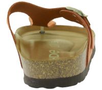 Sandales à entre-doigts ROHDE Alba pour femme, chaussures d'été modernes en cuir véritable, sandales de plage 5642 41 Orange